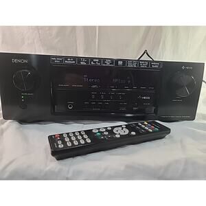 Denon AVR-S760H 7.2 Channel AV Receiver, 75W per Channel, 8K HDMI with HDR10+